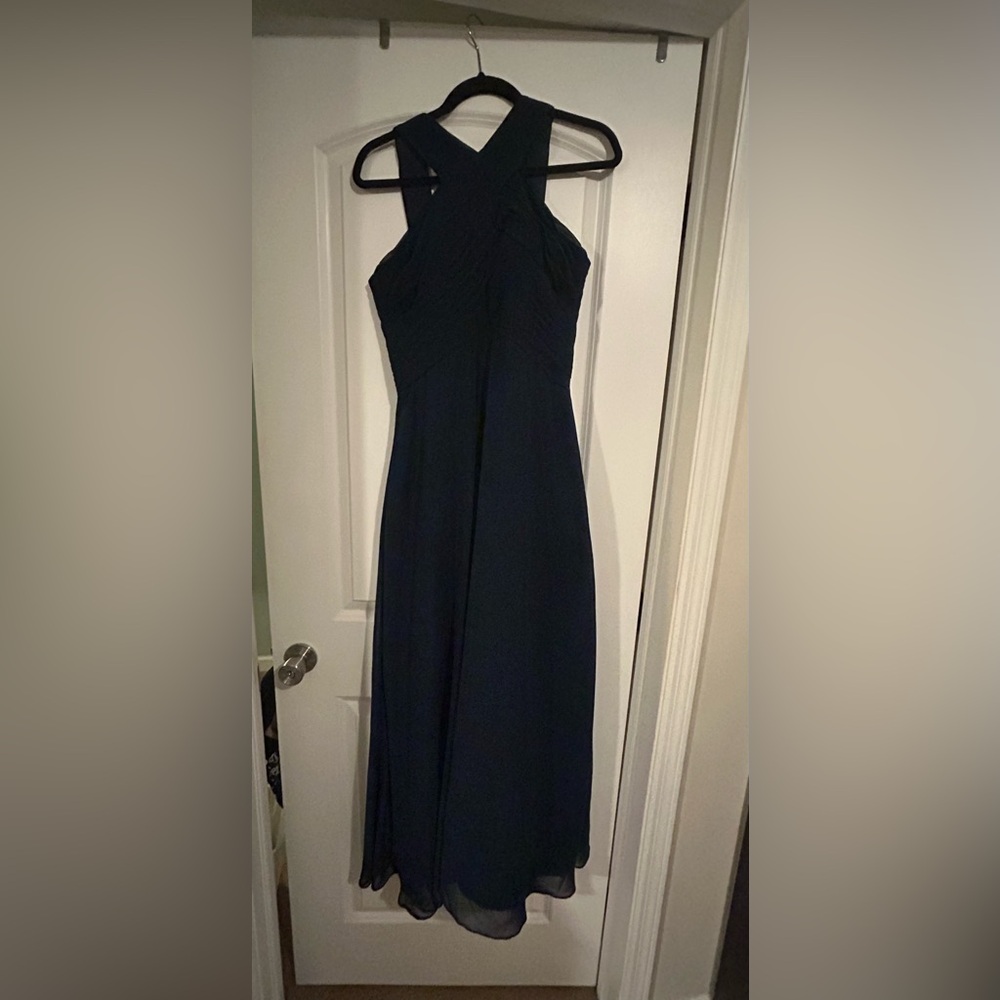 Azazie Kaleigh Dark Navy Size 10